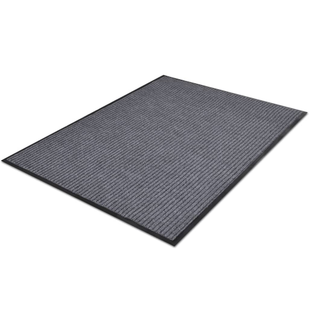 Pvc Rohožky 2 Ks Šedé 90 X 60 Cm