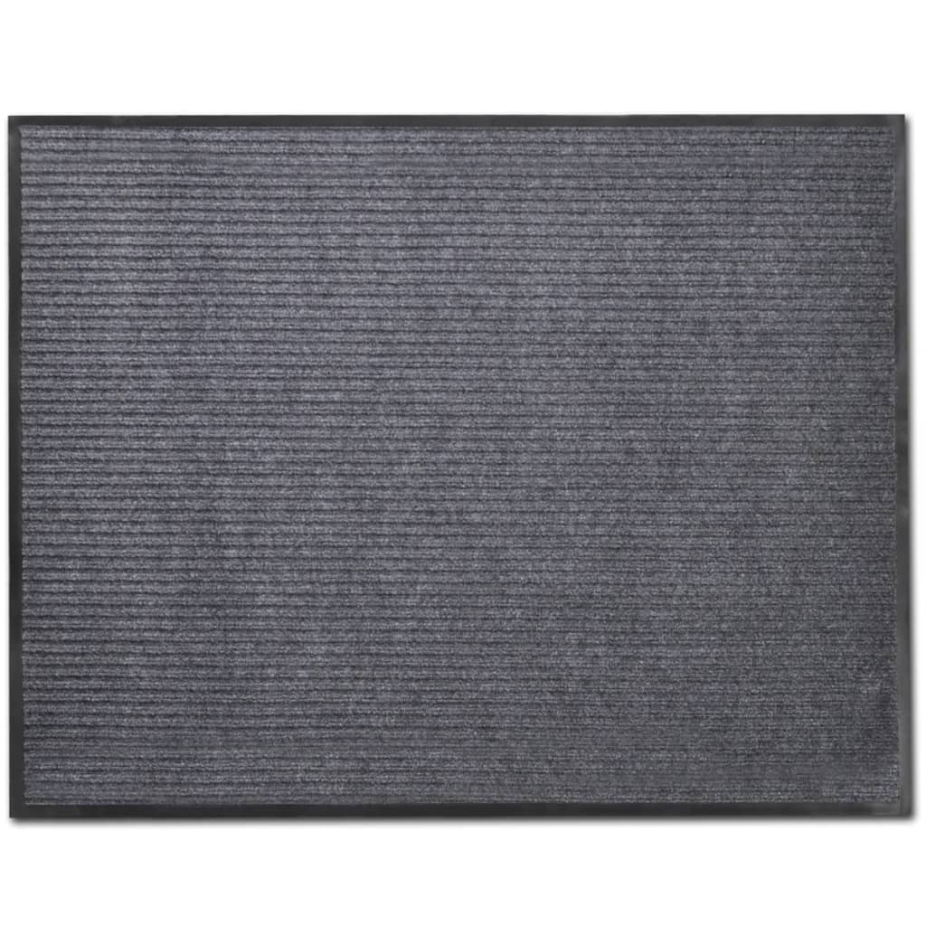 Pvc Rohožky 2 Ks Šedé 90 X 60 Cm