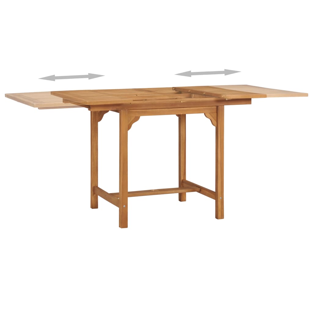 Rozkládací Zahradní Stůl (110–160) X 80 X 75 Cm Masivní Teak
