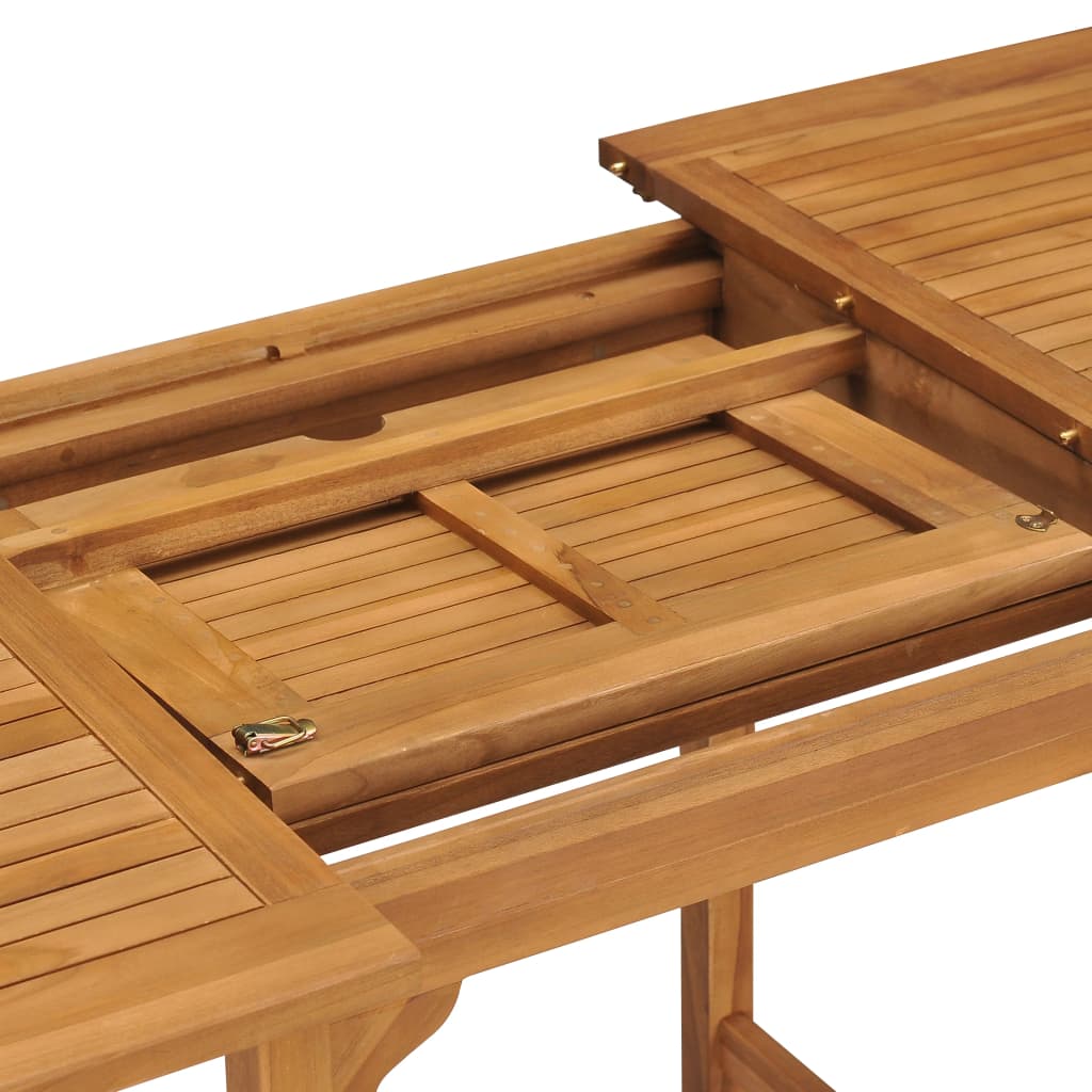 Rozkládací Zahradní Stůl (110–160) X 80 X 75 Cm Masivní Teak