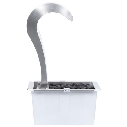 Zahradní Vodopád Stříbrný 52,4 X 34,2 X 82 Cm Nerezová Ocel