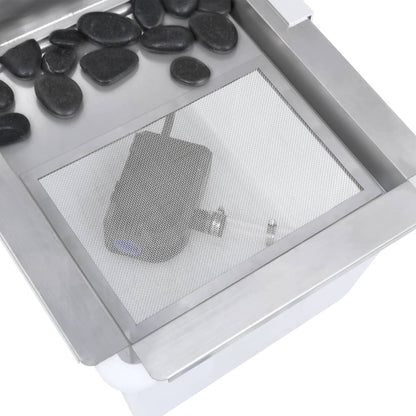 Zahradní Vodopád Stříbrný 52,4 X 34,2 X 82 Cm Nerezová Ocel