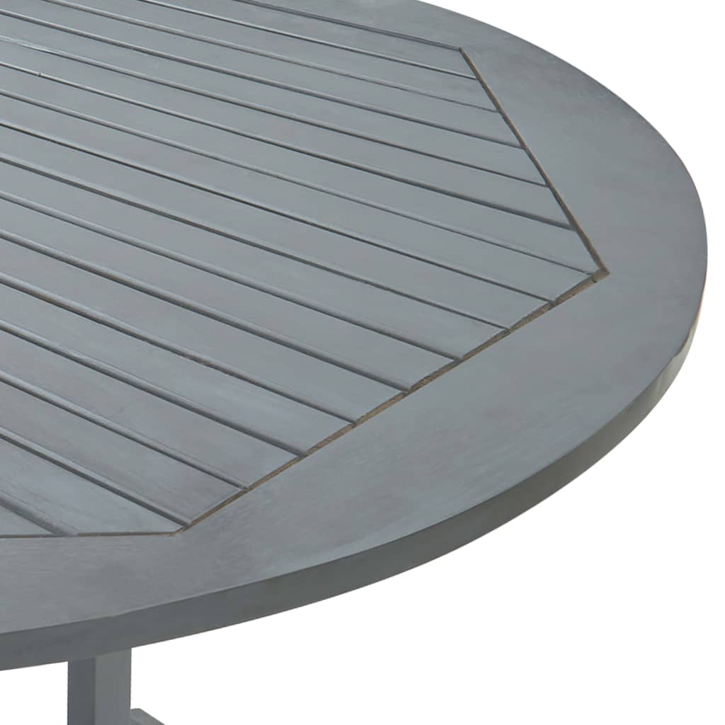 7Dílný Zahradní Jídelní Set Masivní Akáciové Dřevo Šedý