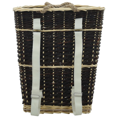 Nůše Na Dřevo S Popruhy Přírodní Vrba