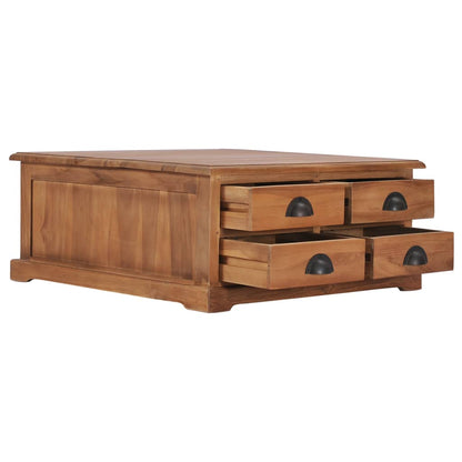 Konferenční Stolek 68 X 68 X 30 Cm Masivní Teakové Dřevo
