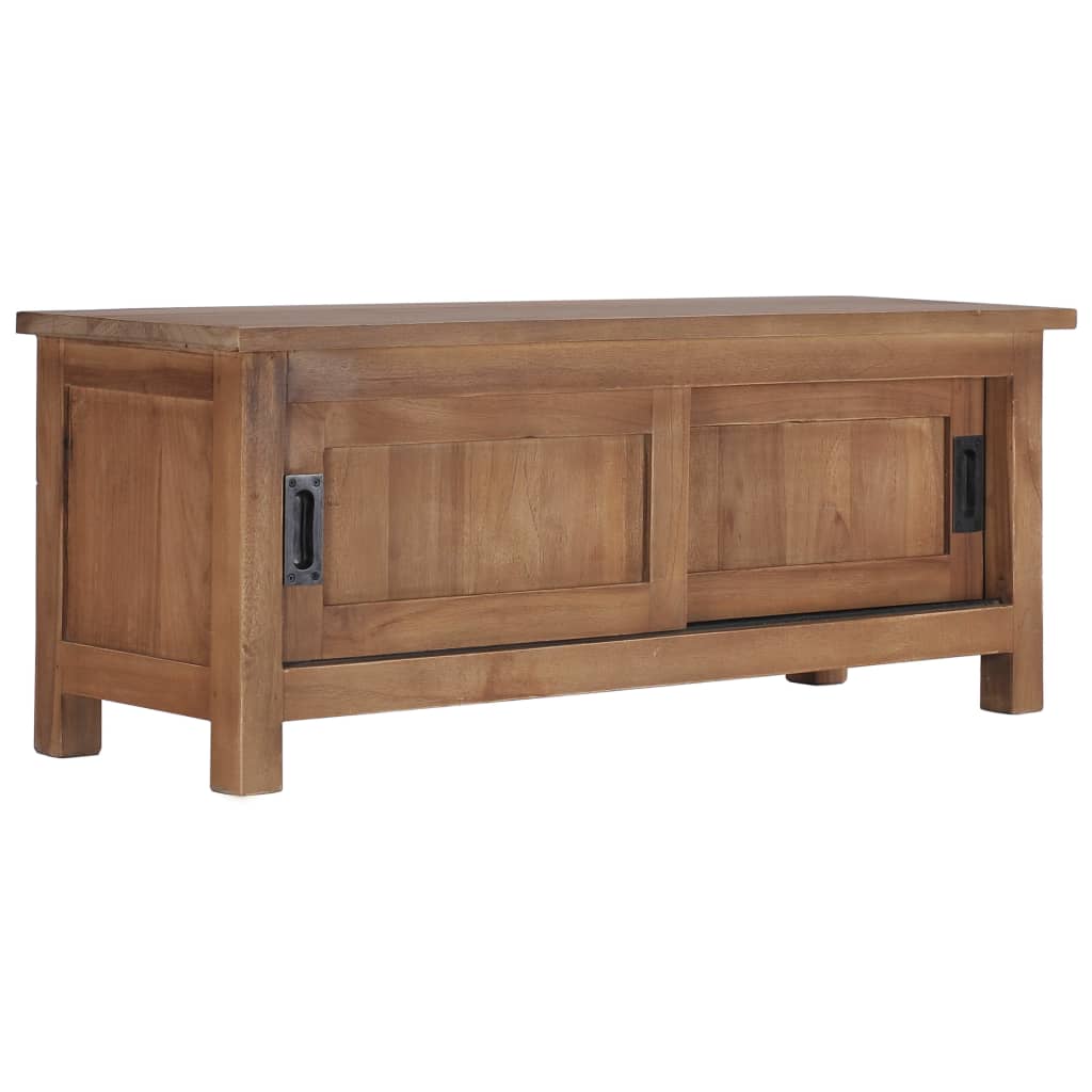 Tv Stolek 90 X 30 X 35 Cm Masivní Teakové Dřevo
