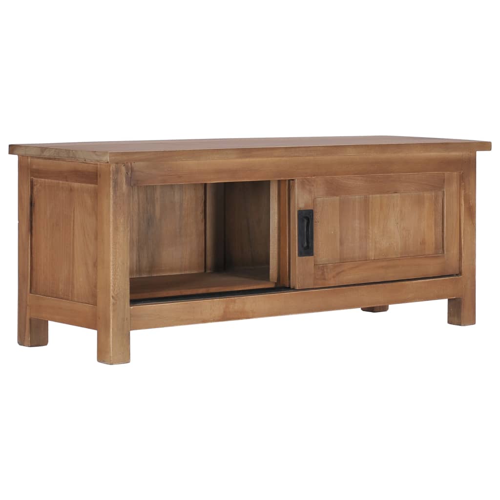 Tv Stolek 90 X 30 X 35 Cm Masivní Teakové Dřevo