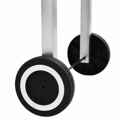 Pojízdný Zahradní Gril Xxl Se 2 Policemi Nerezová Ocel