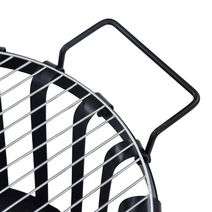 Zahradní Přenosné Ohniště Koš S Grilem Ocel 47,5 Cm