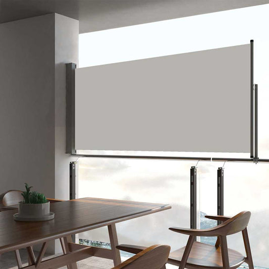Zatahovací Boční Markýza / Zástěna Na Terasu 60X300 Cm Krémová