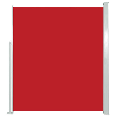 Zatahovací Boční Markýza/Zástěna Na Terasu 120 X 500 Cm Červená