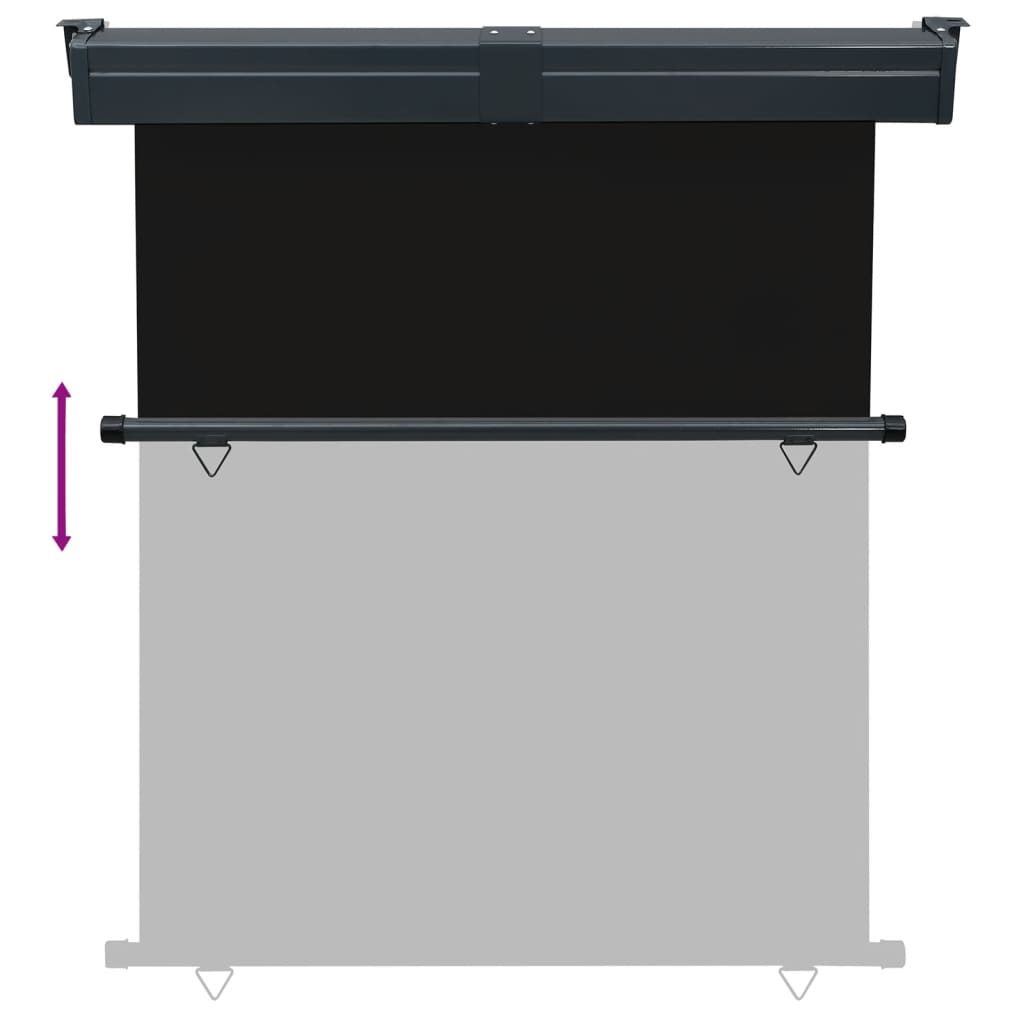 Balkonová Zástěna Černá