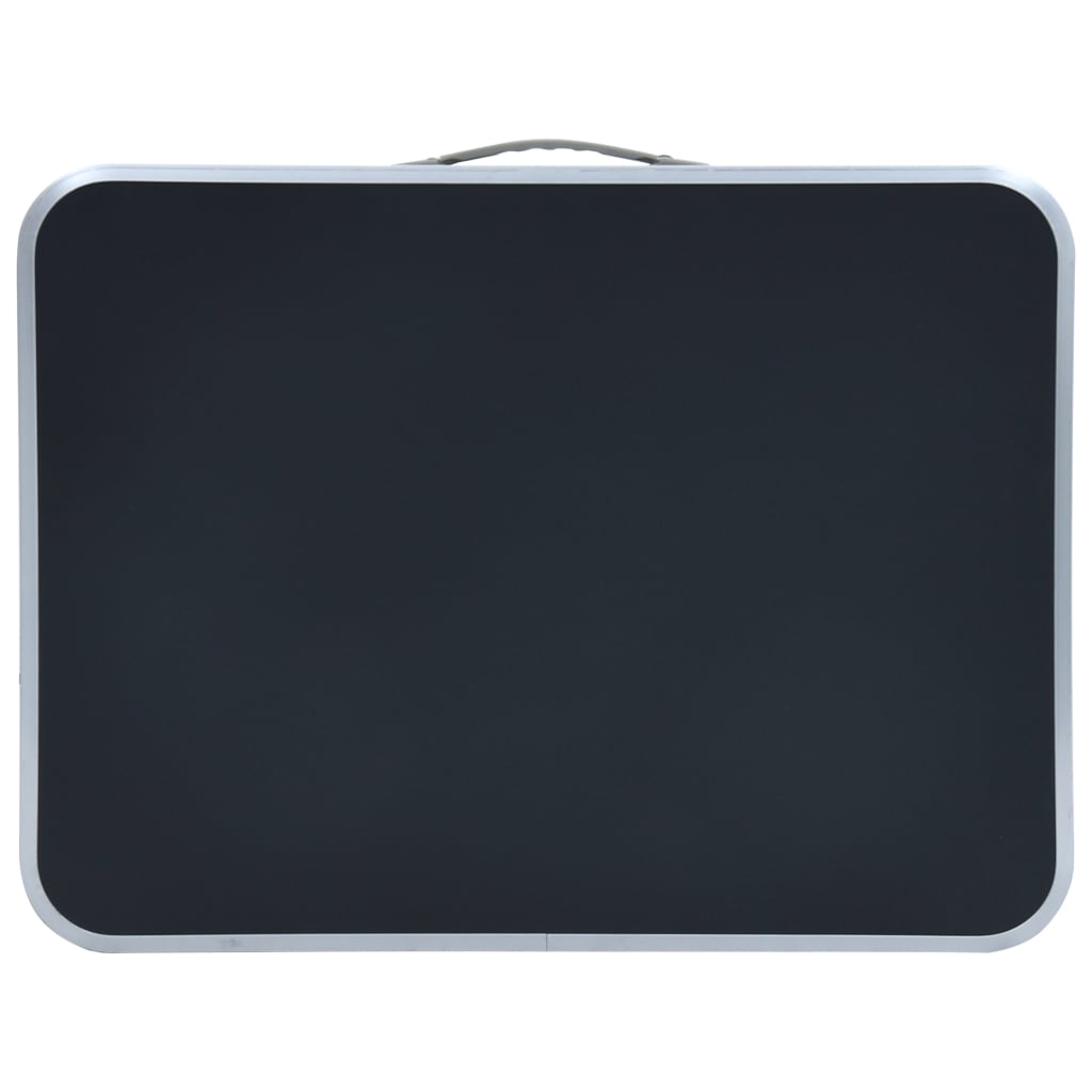 Skládací Kempingový Stůl Šedý Hliník 60 X 45 Cm