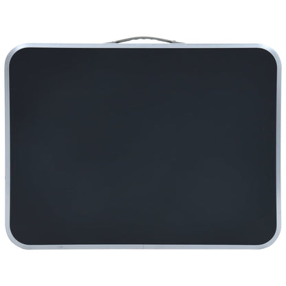 Skládací Kempingový Stůl Šedý Hliník 60 X 45 Cm