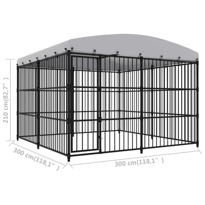 Venkovní Psí Kotec Se Střechou