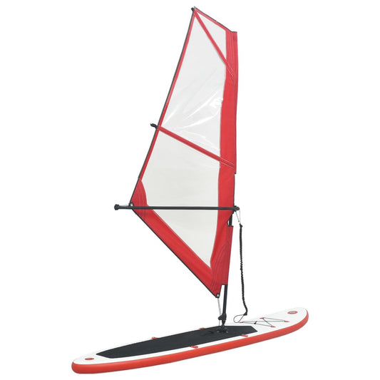 Nafukovací Stand Up Paddleboard s plachtou červeno-bílý