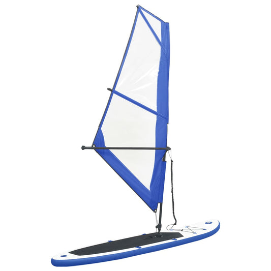 Nafukovací Stand Up Paddleboard s plachtou modro-bílý