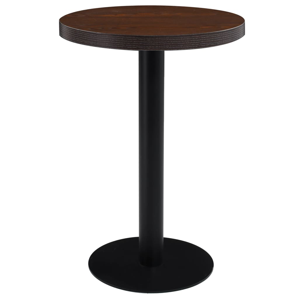 Bistro Stolek Tmavě Hnědý 50 Cm Mdf