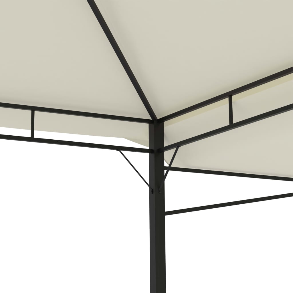 Altán Se Dvěma Extra Stříškami 3 X 3 X 2,73 M Krémový 180 G/M²