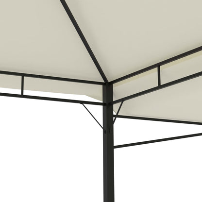 Altán Se Dvěma Extra Stříškami 3 X 3 X 2,73 M Krémový 180 G/M²