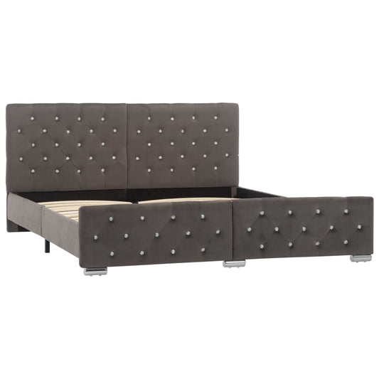 Rám Postele Šedý Samet