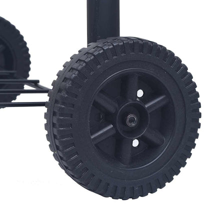 Zahradní Gril/Udírna Na Dřevěné Uhlí S Poličkou Černý