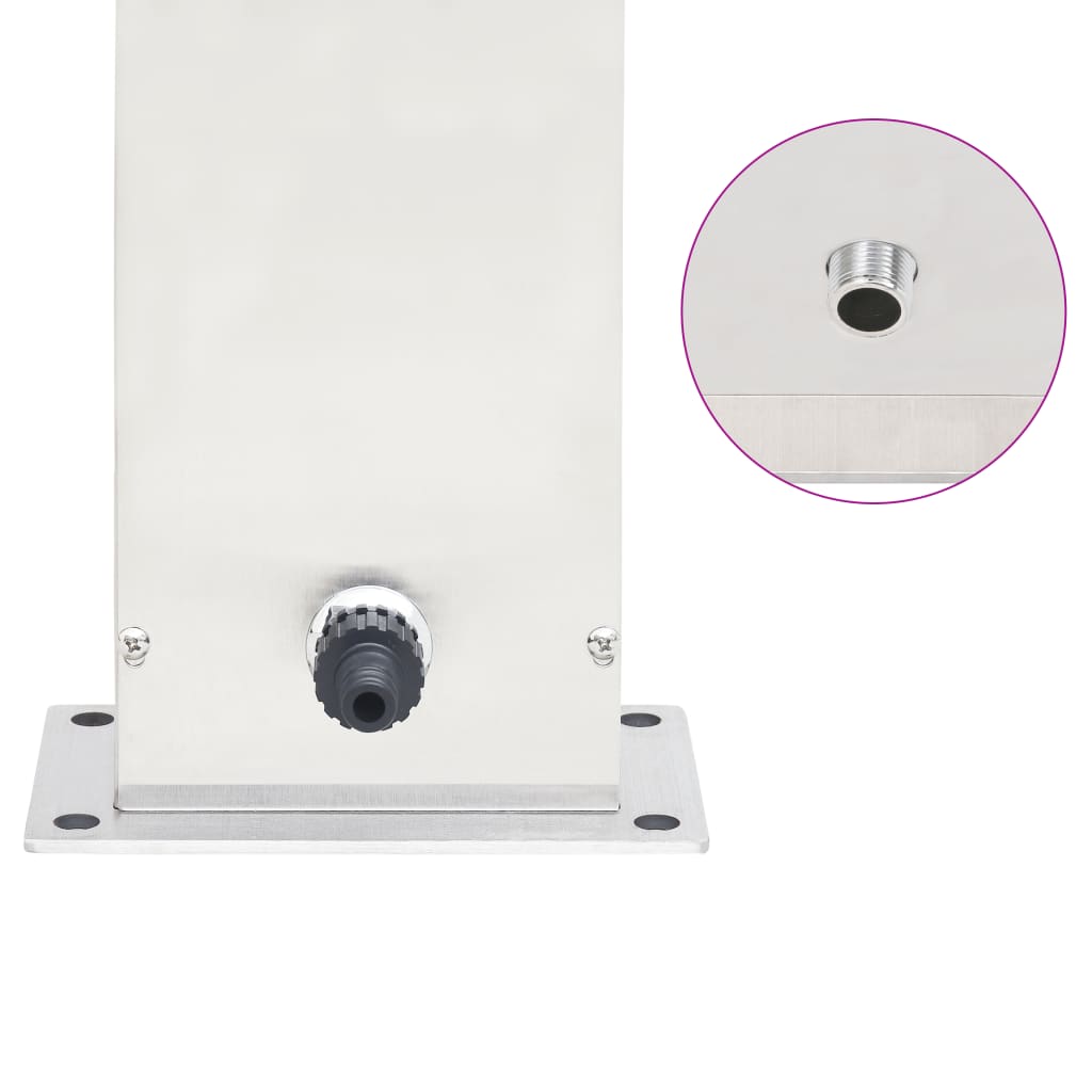 Zahradní Sprchová Baterie 110 Cm Nerezová Ocel