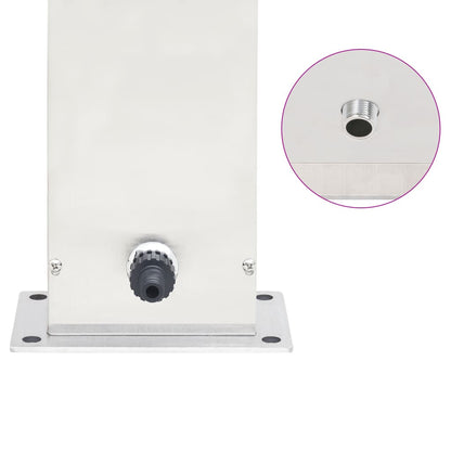 Zahradní Sprchová Baterie 110 Cm Nerezová Ocel