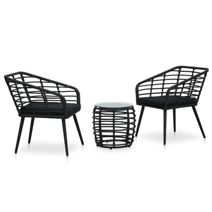 3Dílný Bistro Set Polyratan