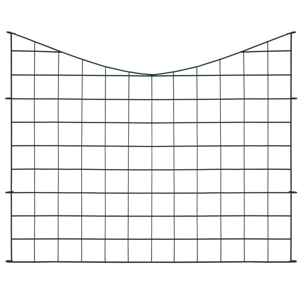 Zahradní Plot S Obloukem Dolů 77,5 X 64 Cm Zelený