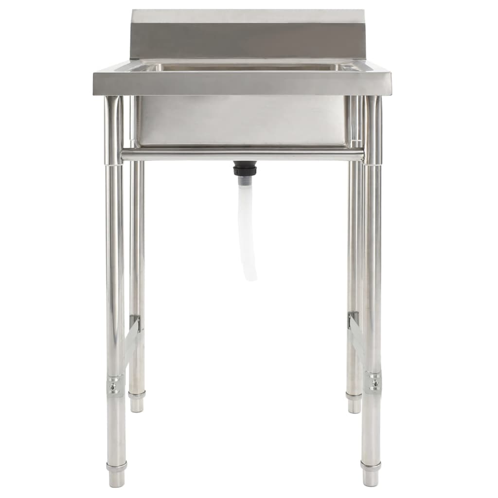 Kuchyňský Dřez Jednoduchý Nerezová Ocel