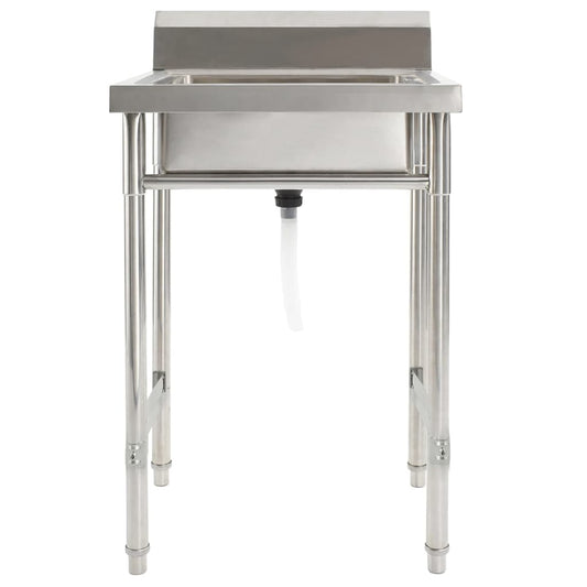 Kuchyňský Dřez Jednoduchý Nerezová Ocel