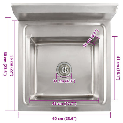 Kuchyňský Dřez Jednoduchý Nerezová Ocel