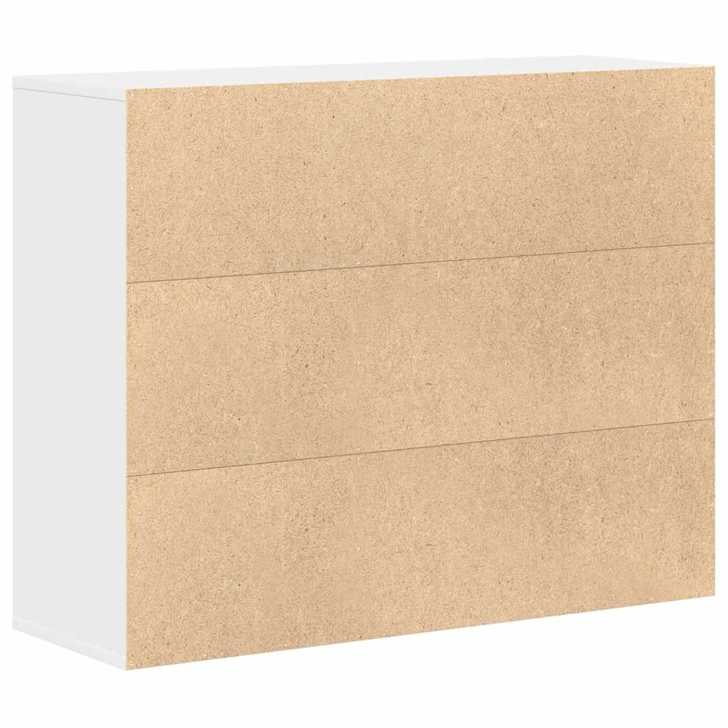 Příborník Bílý 88 X 30 X 70 Cm Kompozitní Dřevo