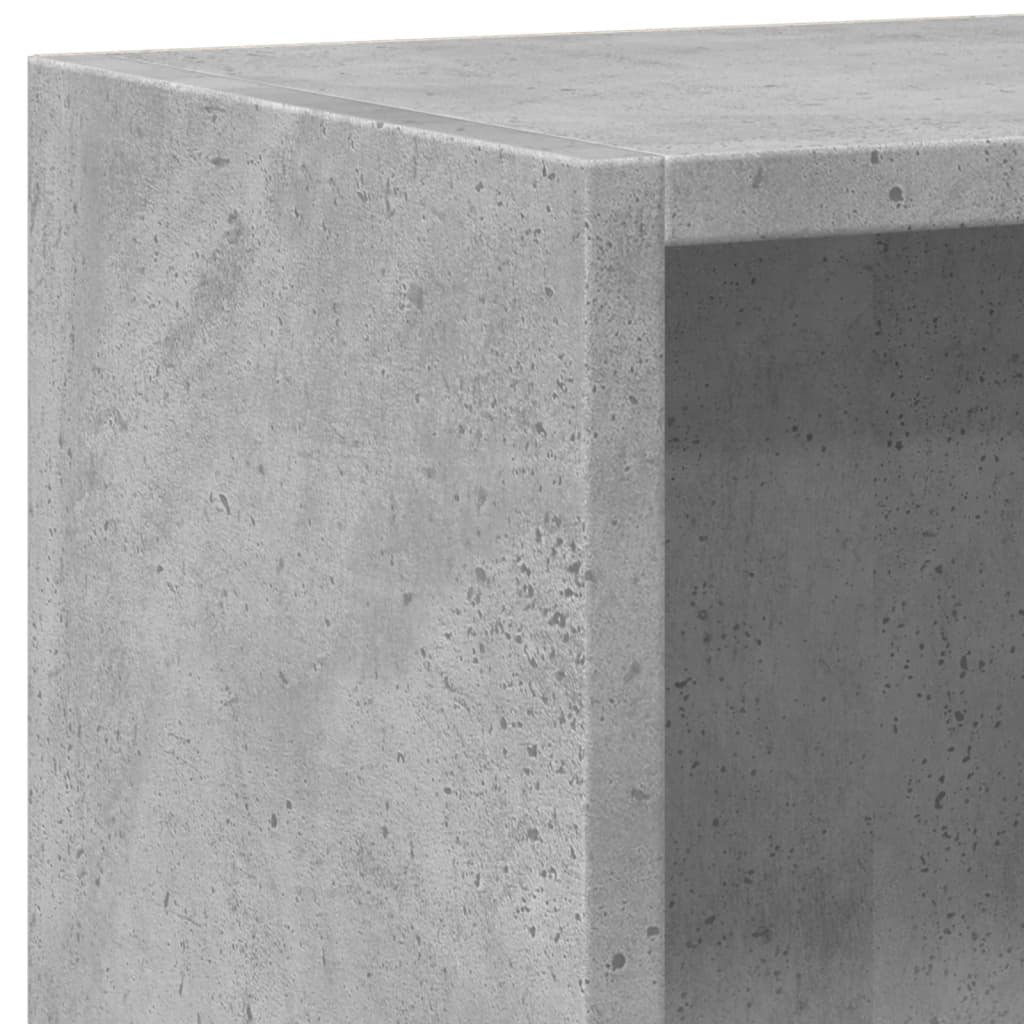 Knihovna Betonově Šedá 60 X 24 X Kompozitní Dřevo Betonová Šedá