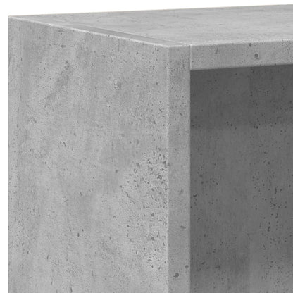 Knihovna Betonově Šedá 60 X 24 X Kompozitní Dřevo Betonová Šedá