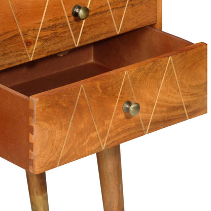 Příborník 85 X 40 X 70 Cm Masivní Mangovníkové Dřevo