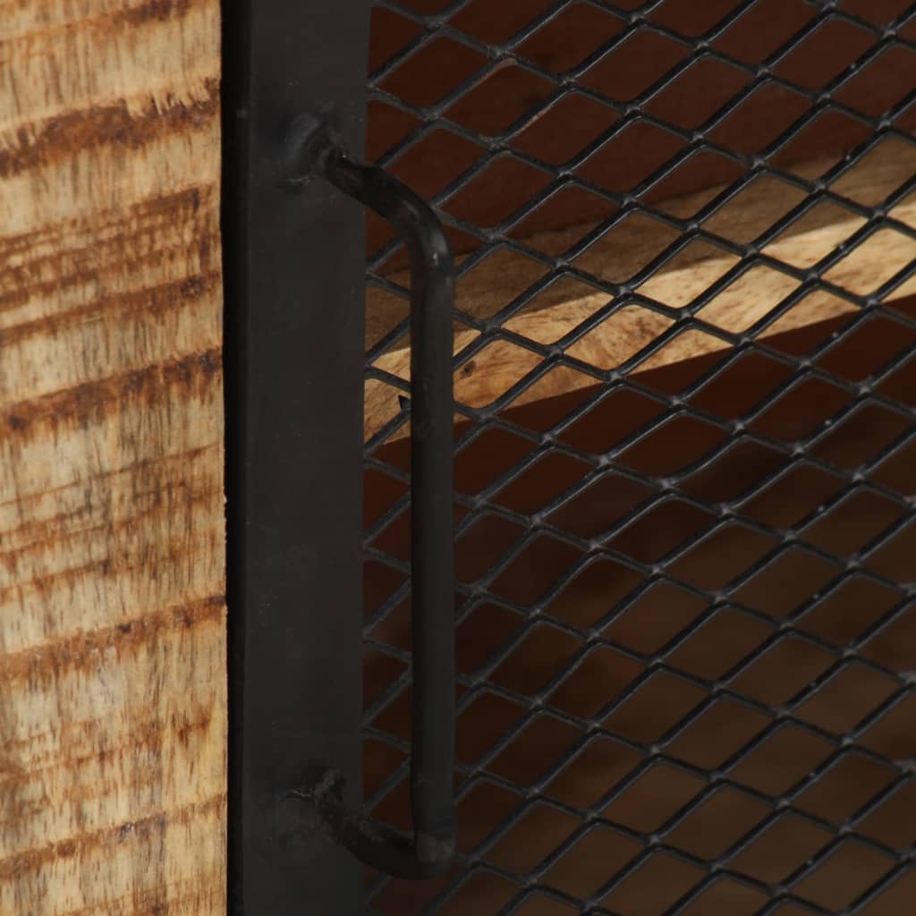 Příborník 100 X 31 X 60 Cm Masivní Hrubé Mangovníkové Dřevo