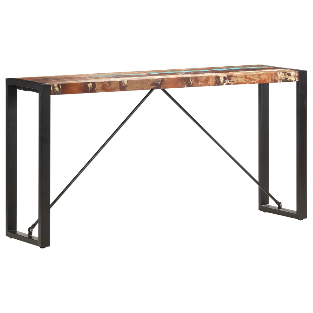Konzolový Stolek 110 X 35 X 76 Cm Masivní Mangovníkové Dřevo