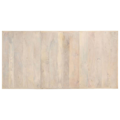 Jídelní Stůl 180 X 90 X 76 Cm Masivní Bělené Mangovníkové Dřevo