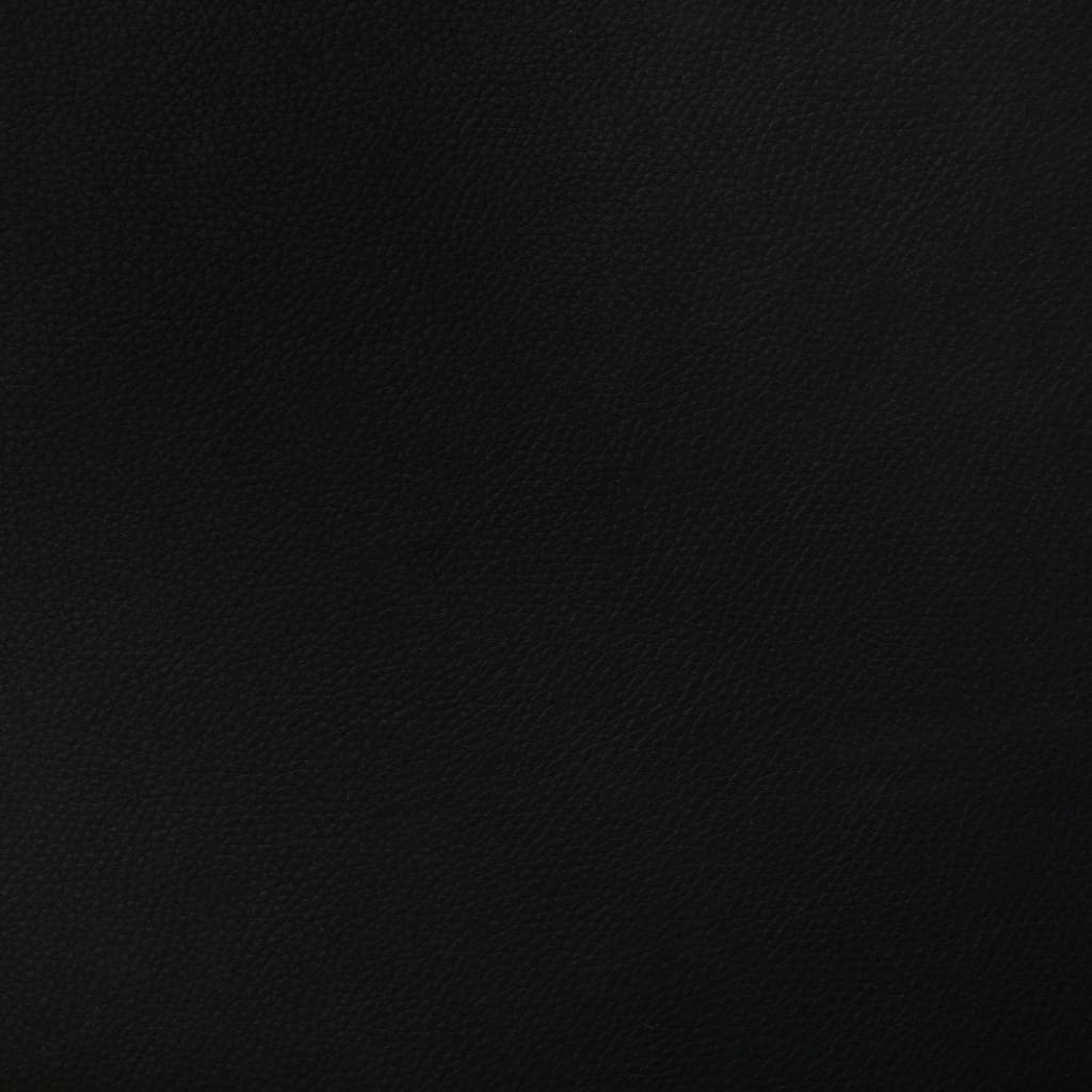 Otočná Jídelní Židle Černá Ohýbané Dřevo A Umělá Kůže