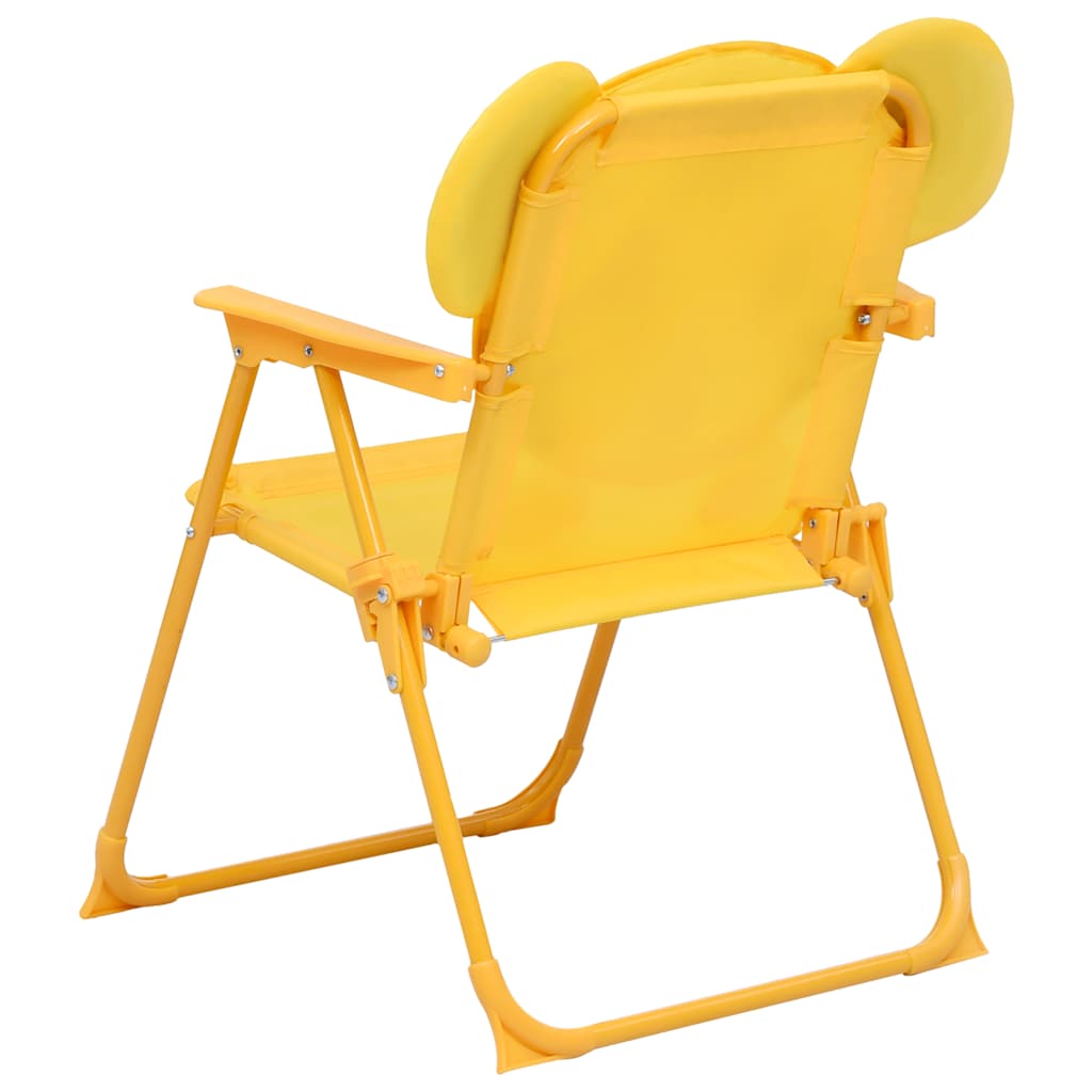 3Dílný Dětský Zahradní Bistro Set Se Slunečníkem Žlutý