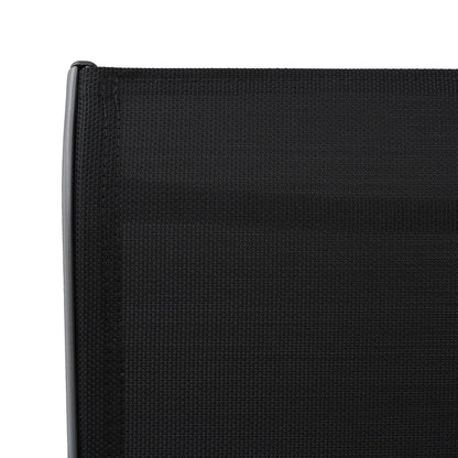 Zahradní Barové Židle 2 Ks Černé Textilen