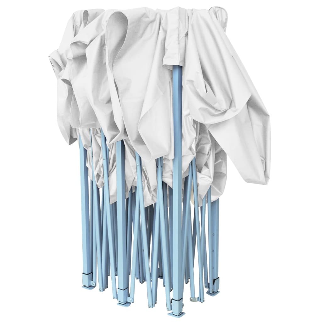 Profesionální Skládací Party Stan 3 X 6 M Ocel Bílý