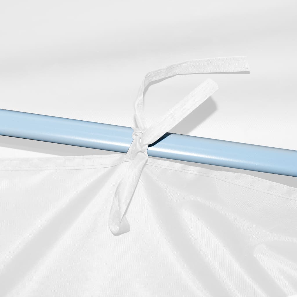 Skládací Nůžkový Stan S 8 Bočními Stěnami 3 X 9 M Bílý