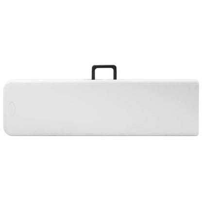 Skládací Zahradní Lavice 2 Ks 180 Cm Hdpe Bílé