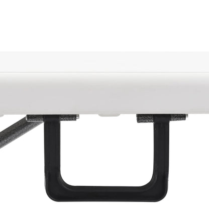 Skládací Zahradní Lavice 2 Ks 180 Cm Hdpe Bílé
