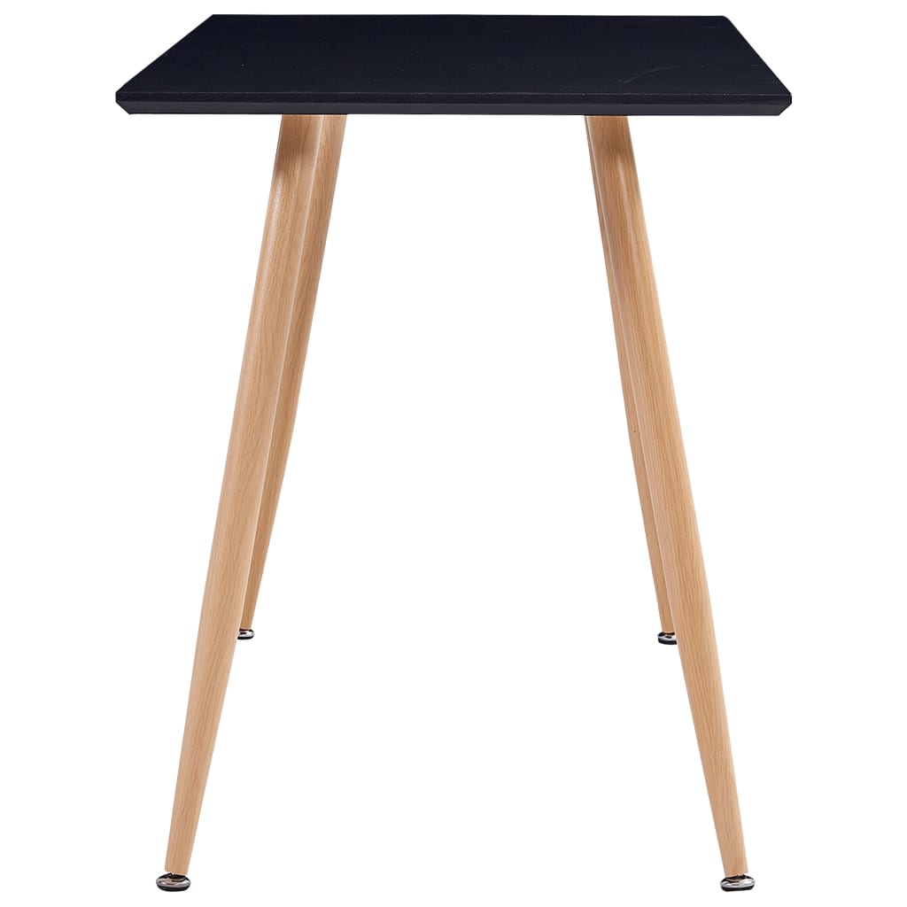 Jídelní Stůl Černý A Dubový 120 X 60 X 74 Cm Mdf
