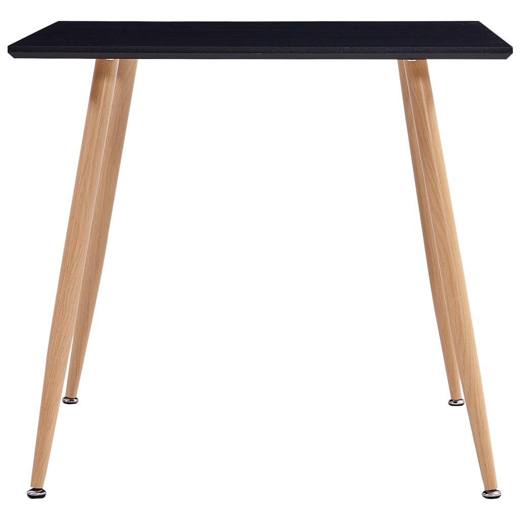 Jídelní Stůl Černý A Dubový 80,5 X 80,5 X 73 Cm Mdf