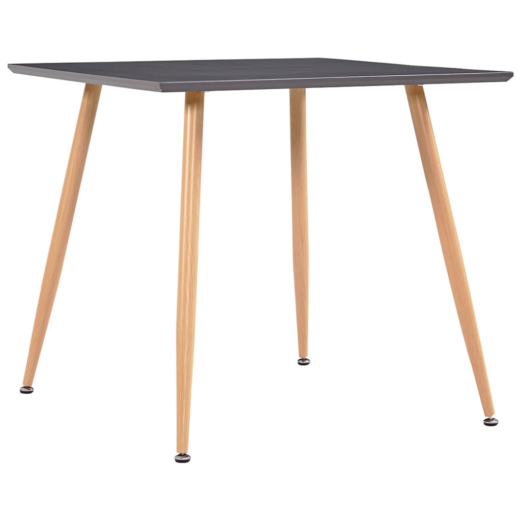 Jídelní Stůl Černý A Dubový 80,5 X 80,5 X 73 Cm Mdf